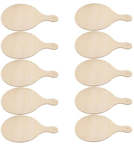 WEKAMOS Set da 15 Mini Taglieri in Legno Grezzo 23x16 Cm con Manico Tagliere da Cucina per Salumi e Formaggi Tavoletta Artigianale Fai da Te per Decorazioni e Regali