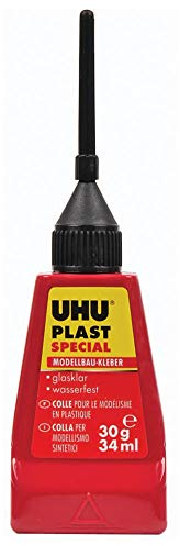 UHU 45880 Spezialkleber PLAST SPEZIAL, Flasche mit Feindosierspitze, 30 g