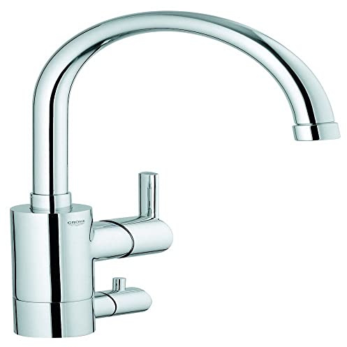 GROHE Feel - Einhand-Spültischbatterie (Schwenkbereich 90°, einstellbare Mengenbegrenzung, verdeckte Befestigung), chrom, 31202000