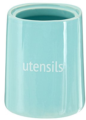 Premier Housewares 722700 Fletcher Utensil Jar - Blue , 12x12x14 cm