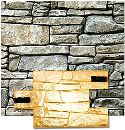 GRANITE WALL Schiefer Matte Stempel Texturieren Haut Muster Stein dekorativen Beton Zement Impressum Textur Stempel Matte Polyurethan Stamping