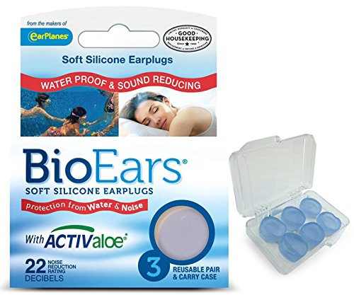BioEars Soft Silicone Earplugs Multi Pack (1 Pack (3 Pairs))