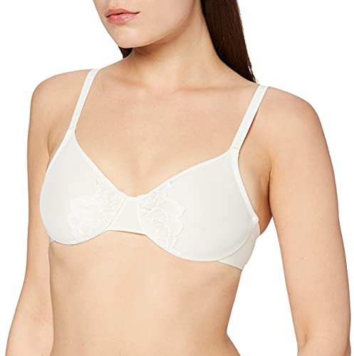 Chantelle ORANGERIE, Sehr Bedeckender Bügel-BH, Damen Unterwäsche, 80D, Elfenbein