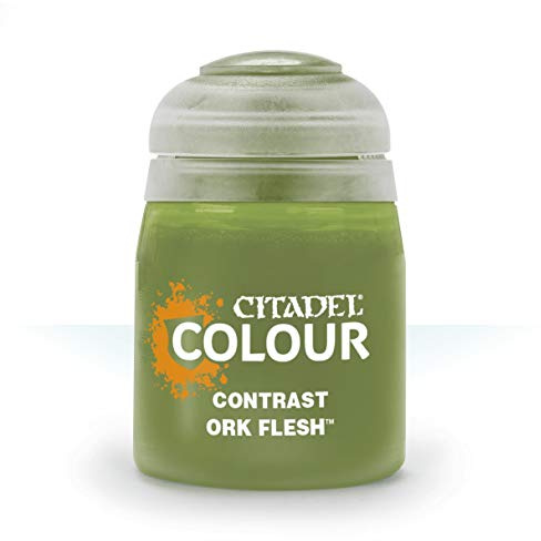 Games Workshop Citadel Ork Flesh Paint - Wh Colour - Contrast Model Paint - 18ml