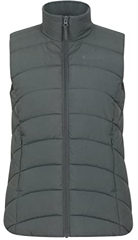 Mountain Warehouse Opal Womens Padded Gilet | Ladies Lightweight Bodywarmer with Front Pockets, Sleeveless Thermal Vest for Warmth & Comfort, For Winter, Autumn & Layering