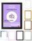 A2Z Home Solutions Desk Gallery Wall Mounting Poster 50x70cm (19 x 27 inch Approx.) Photo Pictures Frame Display Certificates Jigsaw Puzzle Shatterproof Front Landscape Portrait Hanging - (Black)