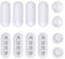 12 Pezzi Gommini per Copriwater Originale, Paracolpi per Sedili WC, Paracolpi in Plastica per Copriwater, Universale Ammortizzatore per Tampone Anti-Rumore del Sedile del Water, Bianco