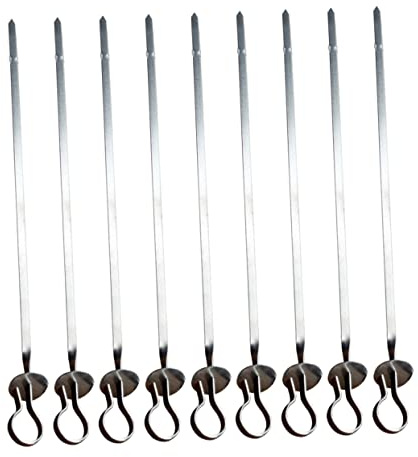 Yardwe 20Pcs Set Esterno Set Di Utensili Per Grigliare Barbecue Grill Punte Dell'Ago Spiedini Per Barbecue Strumento Per Barbecue All'Aperto Riutilizzabile Forchette Per Grigliate Per
