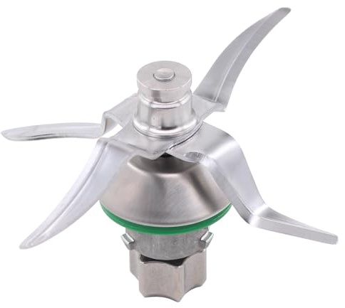 Doo Engy Küchenmaschine Mixmesser mit 4 Klingen und Reinigungsbürste Entsafter Klinge Edelstahl Messer für Thermomix Vorwerk Messer TM6 Ersatzteile Ersatz Zubehör