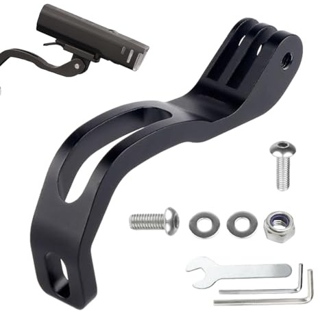 Honhoha Fahrrad-Taschenlampenhalterung - Halterung für Lenkerlichthalter,Fahrrad-Montagehalterung, Ersatzhalterung für Fahrrad, Fahrrad-Scheinwerfer-Montagebasis für Vorderlicht