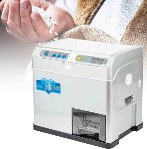 DOYEFZQC Household Electric Rice Milling Peeling Machine Electric Grain Mill Grinder, Wheat Cereals Sheller, Automatic Rice Bran Separator, Paddy Huller Sheller Hulling
