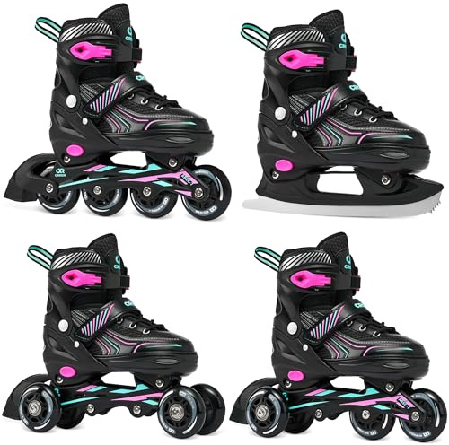 CROXER 4in1 Inlineskates/Triskates/Rollschuhe/Schlittschuhe Optima