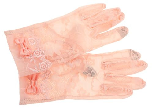 BESTYASH Spitzenhandschuhe Für Damen Kurze Fingerlose Hochzeitshandschuhe Partyhandschuhe Für Frauen