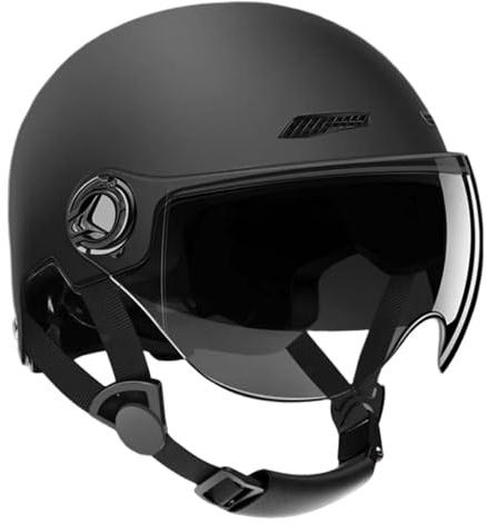 Casque Trotinette Adulte,Casque Vélo Visière Électrique,Casque Velo VTT,Casque Vélo Électrique avec Visière,Casque Trottinette Electrique Adulte,Highly-Protective Unisex Casques De Cyclism