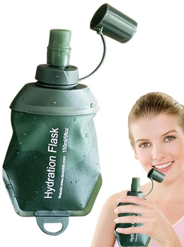 Running Soft Flask, bottiglia d'acqua morbida, per uso alimentare, bottiglia flessibile in TPU, portatile, pieghevole, per escursioni, arrampicata,