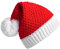 Atuful Weihnachtsmütze Gestrickte Nikolausmütze Strick Plüsch Weihnachten Rand Weihnachtsfeier Rot Weihnachtsmann Mütze Elastische Weich für Erwachsene und Kinder
