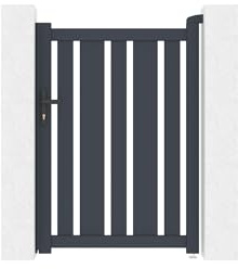 Casanoov Portillon 1m VEYMONT H.140cm aluminium gris
