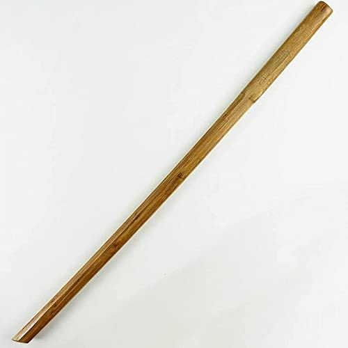 Katana de 100 cm en Samurai Wooden Swords Bokken Diseñado para regalos, decoración, cosplay, accesorios, exhibición, Kendo entrenamiento de madera espada animama espada-One-piece Bamboo Plate