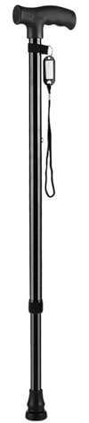 TICFOX Teleskop Gehstöcke, Faltbar Reise Gehstock mit LED Licht, Rutschfester Griff, Aluminiumlegierung Geeignet, für Wandern mit Gehstock für Bergwandern, Trekking und Outdoor-Aktivitäten (86-96cm)