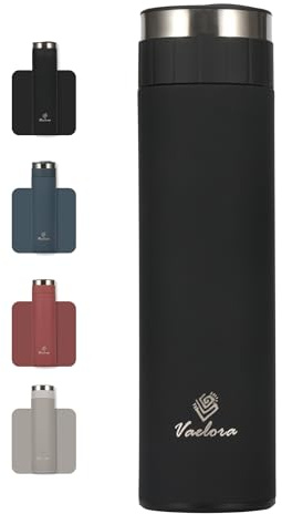 Insulated Stainless Steel Water Bottle - 20 Hour Cold & 10 Hour Hot Retention - Leakproof Thermal Flask for Hot & Cold Drinks - BPA Free Metal Water Bottle for Sports, Gym, Hiking - 450ml