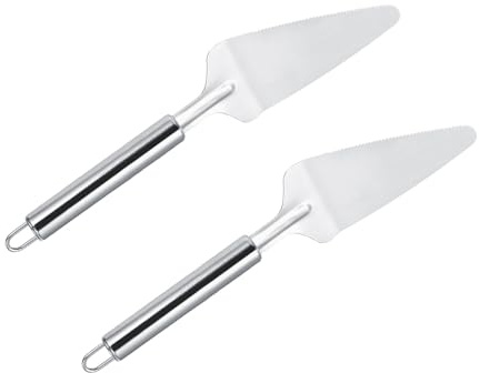 Ejoyous Stainless Steel Triangular Pizza Cutter Shovel Effortless Pie Slicing, Premium Quality, Multifunctional Design, Resistant, Versatile Use with Cake Shovel for Making Pies, Bread,