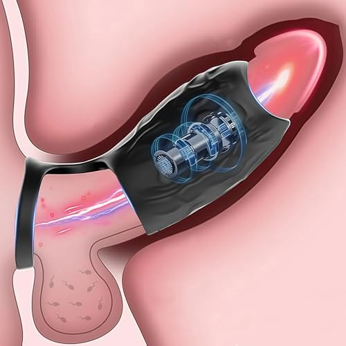 Male Sex Toys Vibrator Sex Toys Cock Ring Penis Ring Couples Sex Toy for Men with 10 Vibrating Modes,Male Erection with Clitoris Stimulate Adult Toys Men Pleasure Vibratorset for Woman