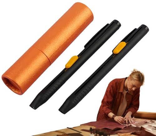 Patifirst Tiza Para Costura Sobre Tela,2 Piezas Marcador Textil Sastre - Marcador Invisible con Recambios para Ropa Algodón Tejido Prendas Vestuario Papel Muebles