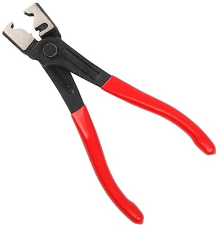 Heavy Duty Hose Clamp Pliers, Multipurpose CV Boot Clamp Pliers for Installation and Removal, Professional CV Boot Tool Compatible with Most Cars and Vehicles, Easy Grip Handle (Red)