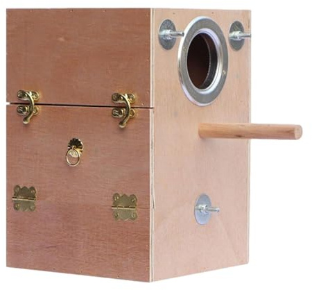 Scatola Di Nidificazione Del Legno Per Pappagalli, Parassiti, Piccioni E | Ninfhensitti | Board Box Per Gabbia O Voliera, Adatta Per Allevamento, Allevamento, Oliva Delle Uova, Cura Del Coperto