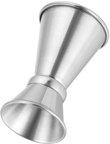 VALICLUD Jigger de Acero Inoxidable Doble con Medidor Preciso para Cocteles Vaso Medidor Multiusos Profesional para Bar y Restaurante Resistente y Elegante para Servicio de Bartending
