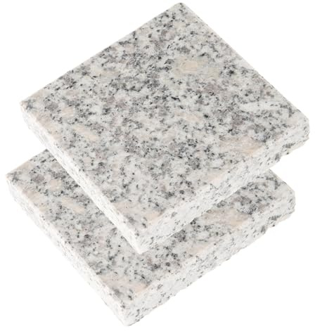 Abaodam Hamster Cooling Marble Mat and Chinchilla Cooling Stone 2pcs 9x9cm Natural Marble Slab for Small Pets Suitable for Rabbits Guinea Pigs and Dwarf Hamsters
