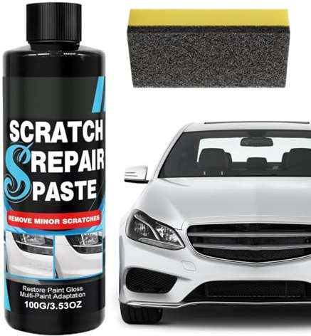 Jubepk Eliminador de arañazos para coche, 120 g, crema para eliminar arañazos y remolinos