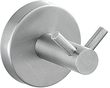 WENKO 19610100 väggkrok Duo Bosio, rostfritt stål rostfritt, 5,5 x 5,5 cm, matt