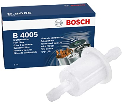 Bosch B4005 Filtro de Gasolina para Coche - Separa Partículas del Combustible, Protege el Sistema de Inyección