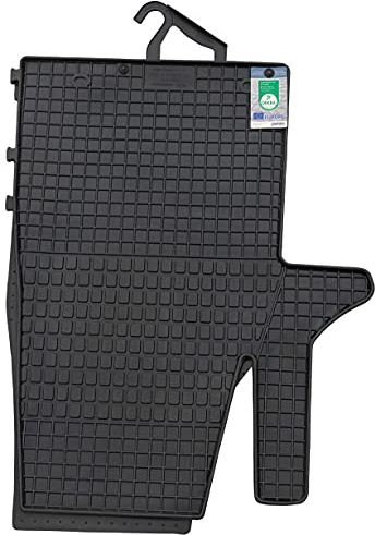 PETEX Gummimatten passend für T5 ab 05/2003 / T6 ab 06/2015 Führerhaus 3 Fußmatten schwarz 3-teilig, 68610, Satz 2-teilig