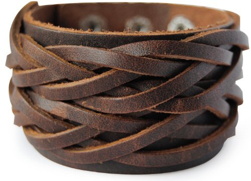 axy LEDERARMBAND BREIT Serie LAB1-3! ECHT Leder Armband Leather Bracelet! Surferarmband Herren