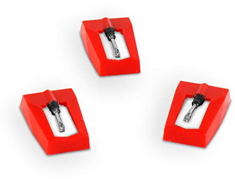 Victrola LC1 Replacement Stylus – Compatible with Select Models, Official 3-Pack Turntable Replacement Needles, Plays 33 1/3, 45, 78 RPM Records, Easy Installation