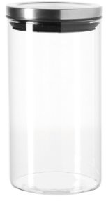 Leonardo Comodo Glas-Dose, große multifunktions Vorrats-Dose aus Glas mit passendem Deckel, spühlmaschinengeeignet, Höhe 19 cm, Ø 10 cm, 1165 ml, 079703