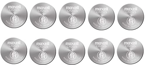 2PC MAXELL CR2025 2025 Lithium 3V Coin Cell Battery - Made in Japan