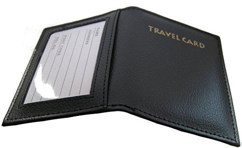 Double Credit Card / Travel Pass Holder (Black)