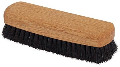Redecker 390616 dunkle Schuhglanzbürste, Rosshaar, Eichenholz