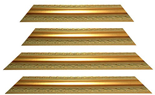 Neumann Bilderrahmen Barockrahmen Gold fein verziert 837 ORO, Zuschnitt, 70x100 cm
