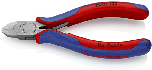 KNIPEX Seitenschneider für Kunststoff mit Mehrkomponenten-Hüllen 125 mm, 72 02 125