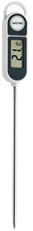 TFA Dostmann Digitales Einstichthermometer, schnell und genau, ideal bei Lebensmittel (Braten, Wein, Babynahrung), auch für Profi-Einsatz ideal, L 25 x B 17 x 235 (245) mm