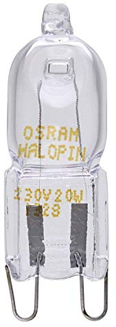 Osram 10 Stück Halopin Halogen-Stiftsockellampe 230V G9 (20 Watt)