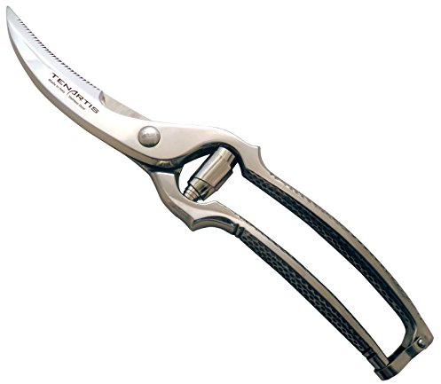 Trinciapollo in Acciaio Inox 25 cm con Custodia in PVC - Tenartis Made in Italy