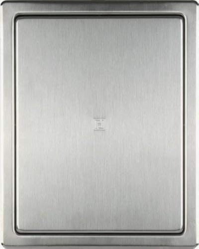 Haco - Revisionsklappe (gebürsteter Stahl, mit Einbaurahmen, 200 x 250 mm)