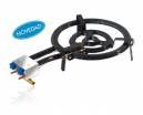 Garcima Butan/Propan/Natur Ring mit Gas Auslass Seite, schwarz, 70 cm