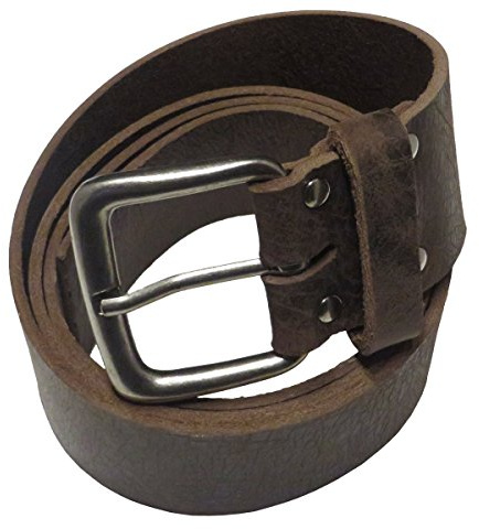 Kollektion Chrissys-in Ledergürtel dunkel braun 5 cm breit Büffelleder aus eigener Fertigung (105Bundweite)