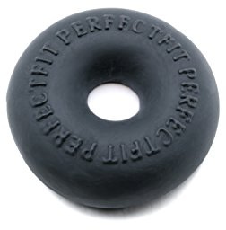 PerfectFit Brand Stackit Cock Ring, Stackable, SilaSkin(TM), Stretchy, Comfortable, Snug Fit, Black
